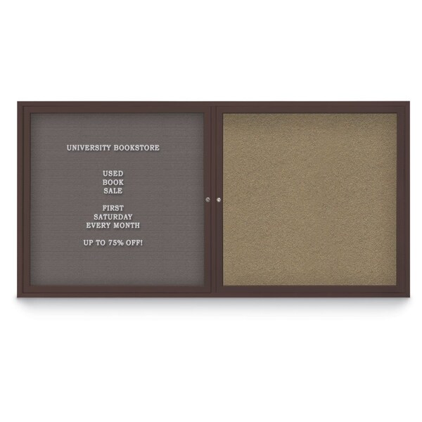 Corkboard, Cloud/Bronze, 96"x48"